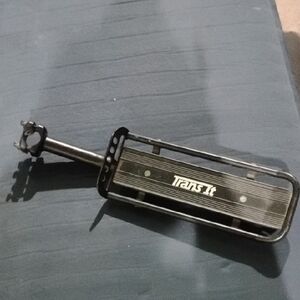 Transit Aluminum Solid Black Bicycle Rear Rack